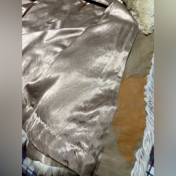 Vintage Tissavel of France Cream and Brown Teddy Faux Fur Jacket - Picture 7 of 12